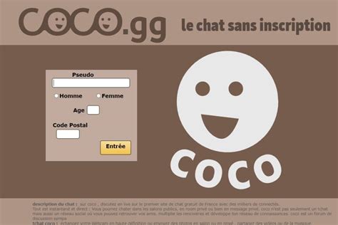 tchat francophone|Coco , le chat gratuit.